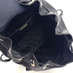 Prada Nylon Black Backpack Silver — view 3