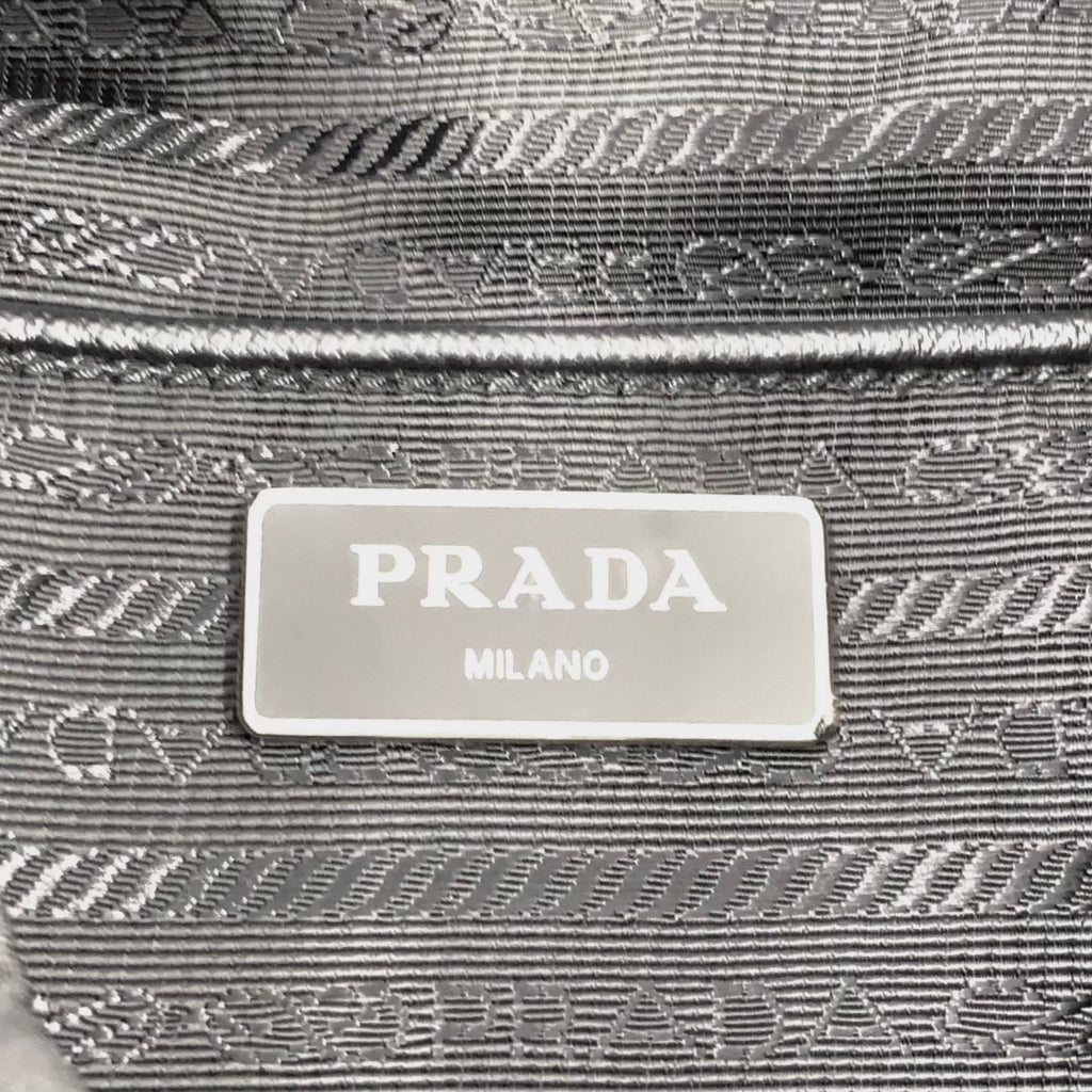 Prada Nylon Black Backpack Silver — view 4