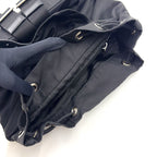 Prada Nylon Black Backpack Silver — view 8