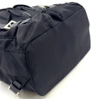 Prada Nylon Black Backpack Silver — view 5