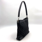 Gucci Hobo Leather Canvas Black Silver — view 2