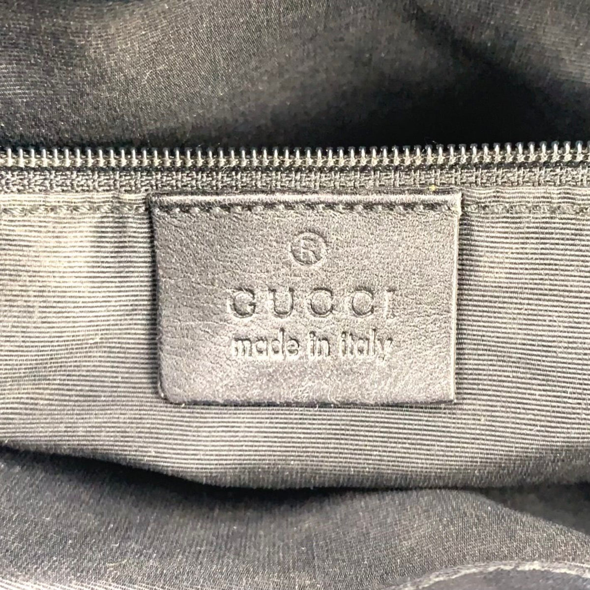 Gucci Hobo Leather Canvas Black Silver — view 4