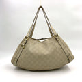 Gucci Abbey Leather Ivory Handbag Gold