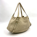 Gucci Abbey Leather Ivory Handbag Gold — view 2