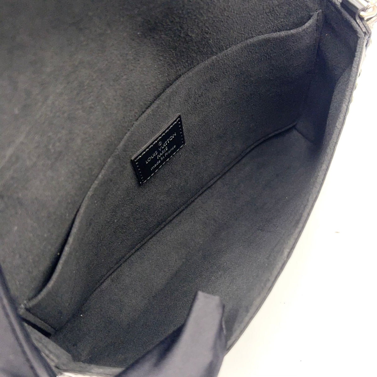 Louis Vuitton Pochette Felicie Leather Black Shoulder Bag Silver — view 3