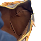 Louis Vuitton Keepall 50 Monogram Leather Brown Boston Bag Gold — view 7