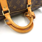 Louis Vuitton Keepall 50 Monogram Leather Brown Boston Bag Gold — view 8