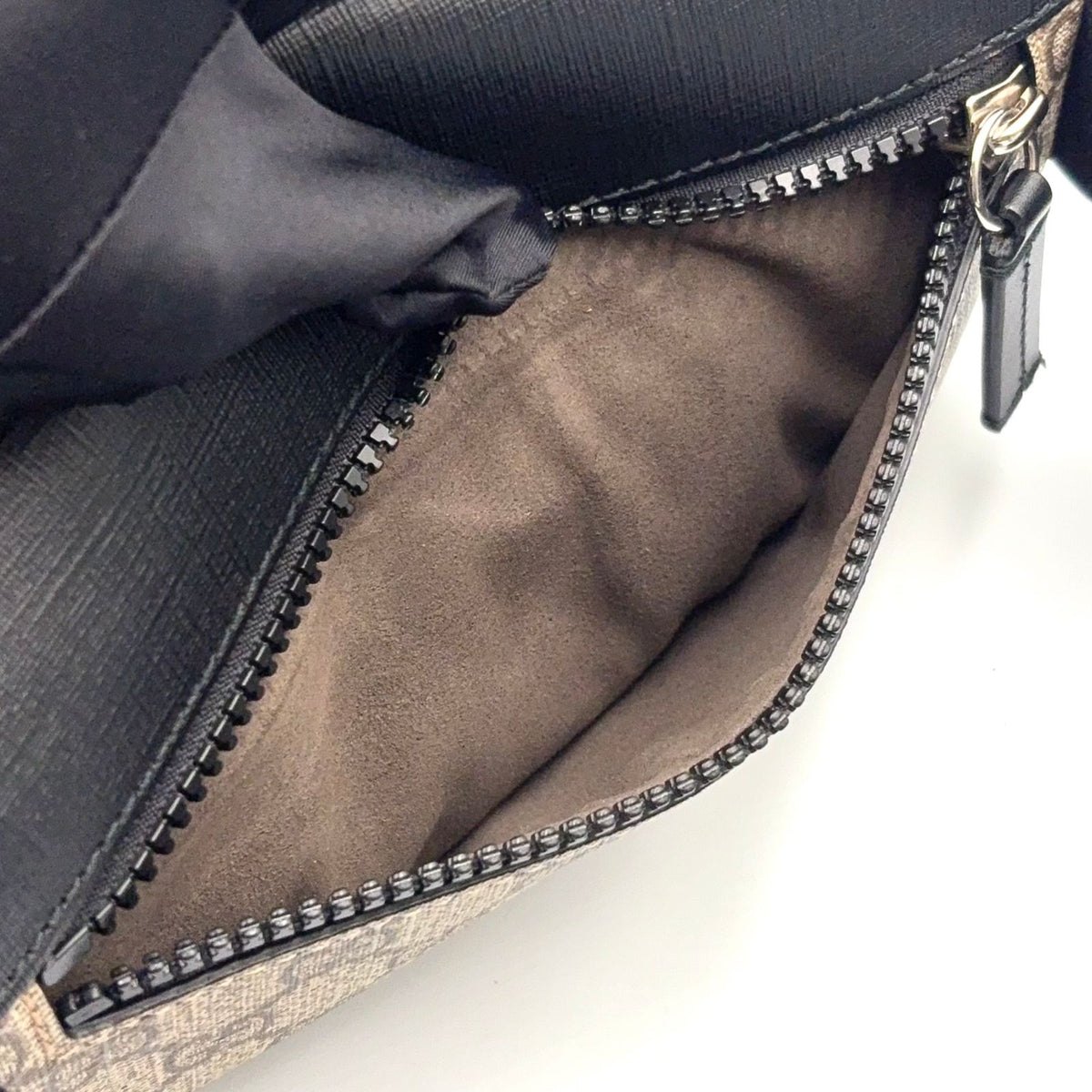 Gucci Eden Belt Leather Brown Black Bag Silver — view 6