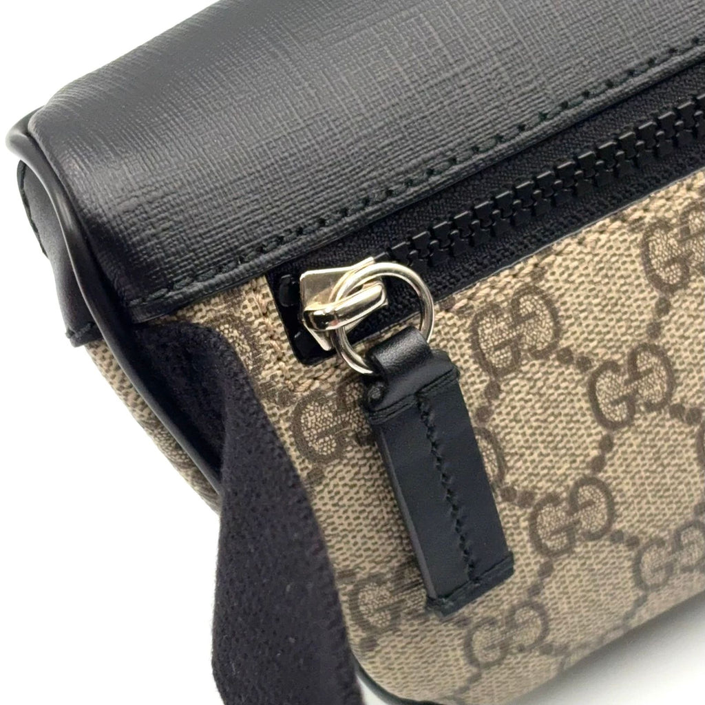 Gucci Eden Belt Leather Brown Black Bag Silver — view 7