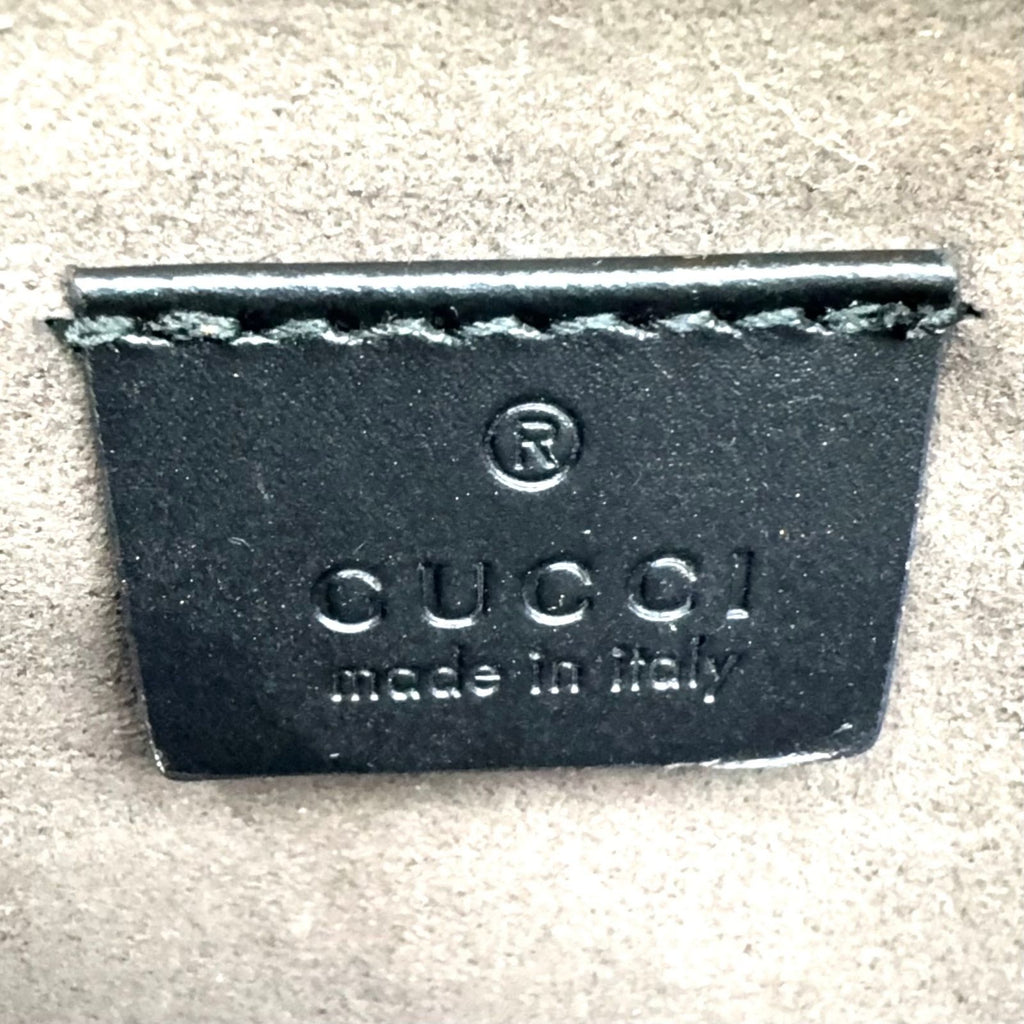 Gucci Eden Belt Leather Brown Black Bag Silver — view 4