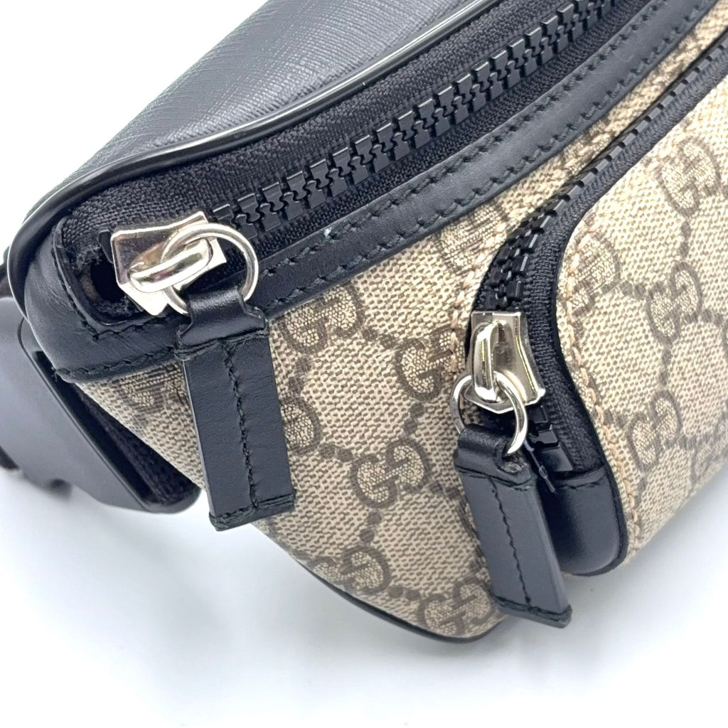 Gucci Eden Belt Leather Brown Black Bag Silver — view 8