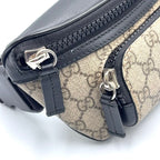 Gucci Eden Belt Leather Brown Black Bag Silver — view 8