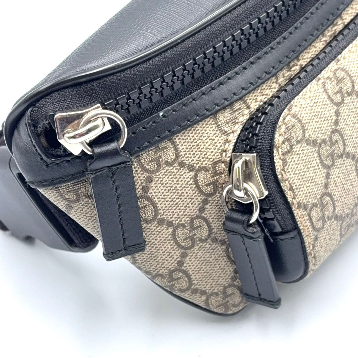 Gucci Eden Belt Leather Brown Black Bag Silver — view 8