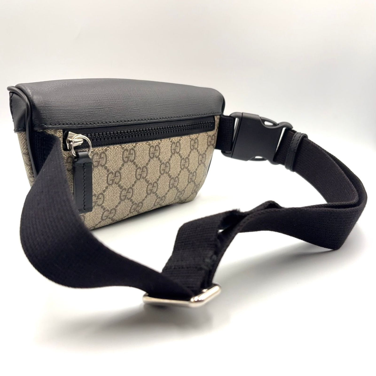 Gucci Eden Belt Leather Brown Black Bag Silver — view 2