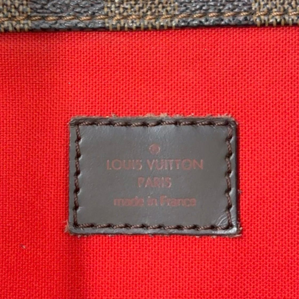 Louis Vuitton Bloomsbury PM Damier Ebene Leather Brown Shoulder Bag Gold — view 4