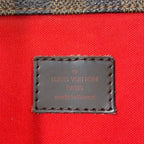 Louis Vuitton Bloomsbury PM Damier Ebene Leather Brown Shoulder Bag Gold — view 4