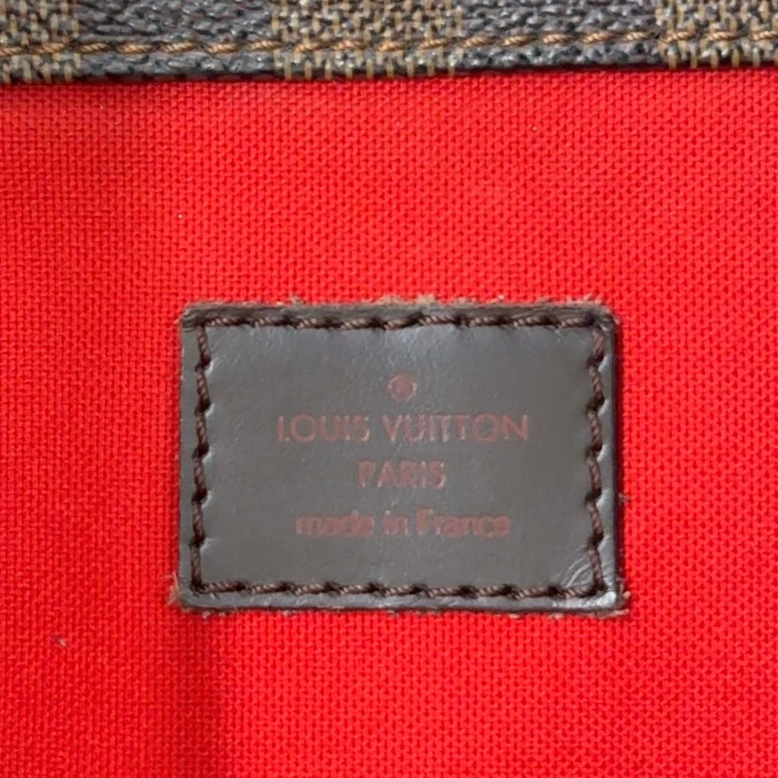 Louis Vuitton Bloomsbury PM Damier Ebene Leather Brown Shoulder Bag Gold — view 4