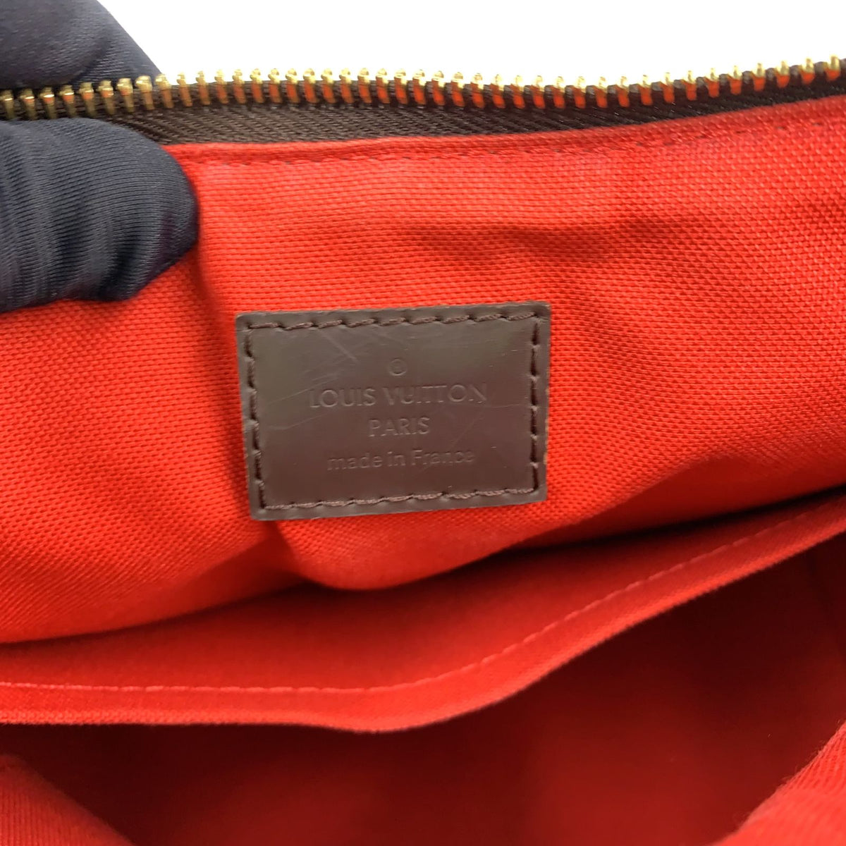 Louis Vuitton Sienna PM Damier Ebene Leather Brown Handbag Gold — view 4