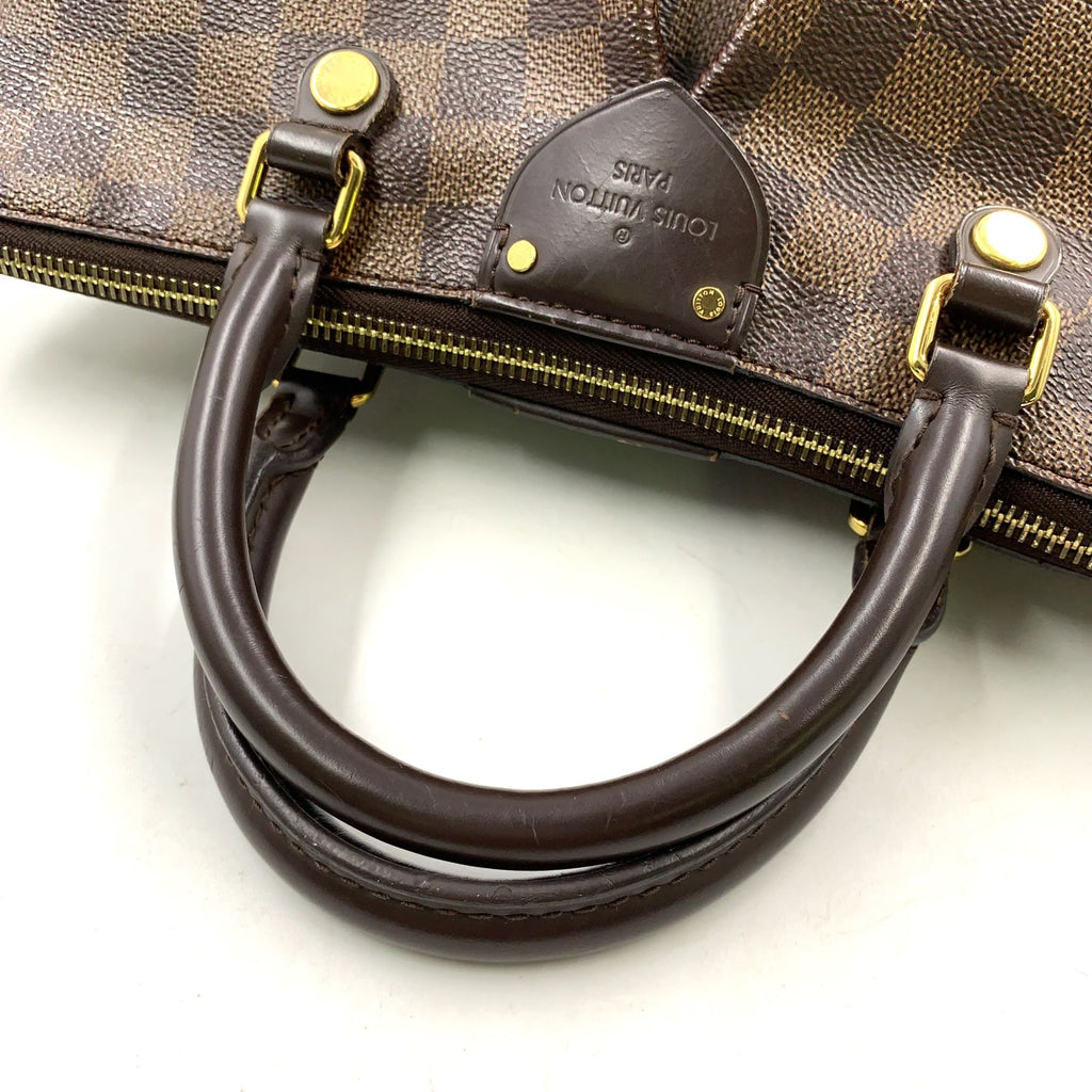 Louis Vuitton Sienna PM Damier Ebene Leather Brown Handbag Gold — view 7