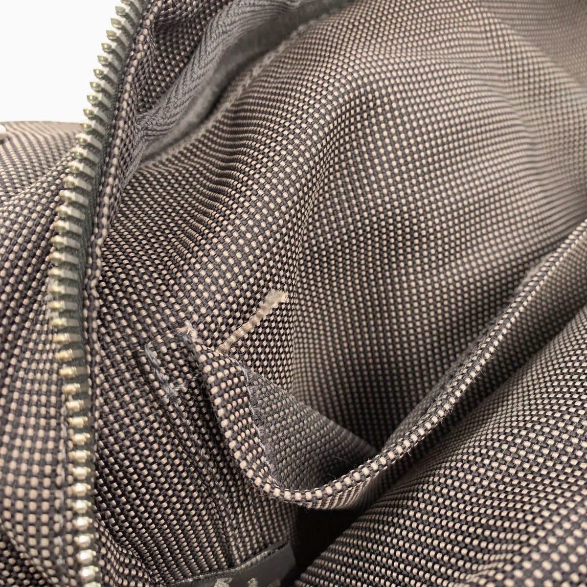 Hermes Herline MM Canvas Gray Tote Bag Silver — view 6