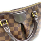 Louis Vuitton Sienna PM Damier Ebene Leather Brown Handbag Gold — view 8