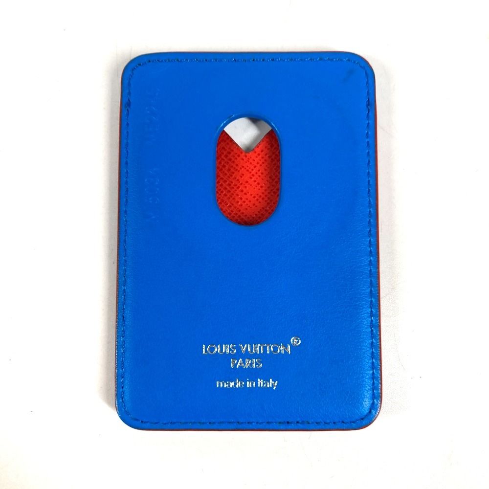Louis Vuitton Card Case Magnet Monogram Glow Canvas Blue — view 7
