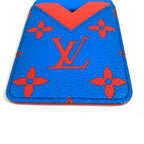 Louis Vuitton Card Case Magnet Monogram Glow Canvas Blue — view 3