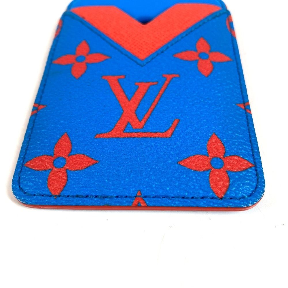 Louis Vuitton Card Case Magnet Monogram Glow Canvas Blue — view 3