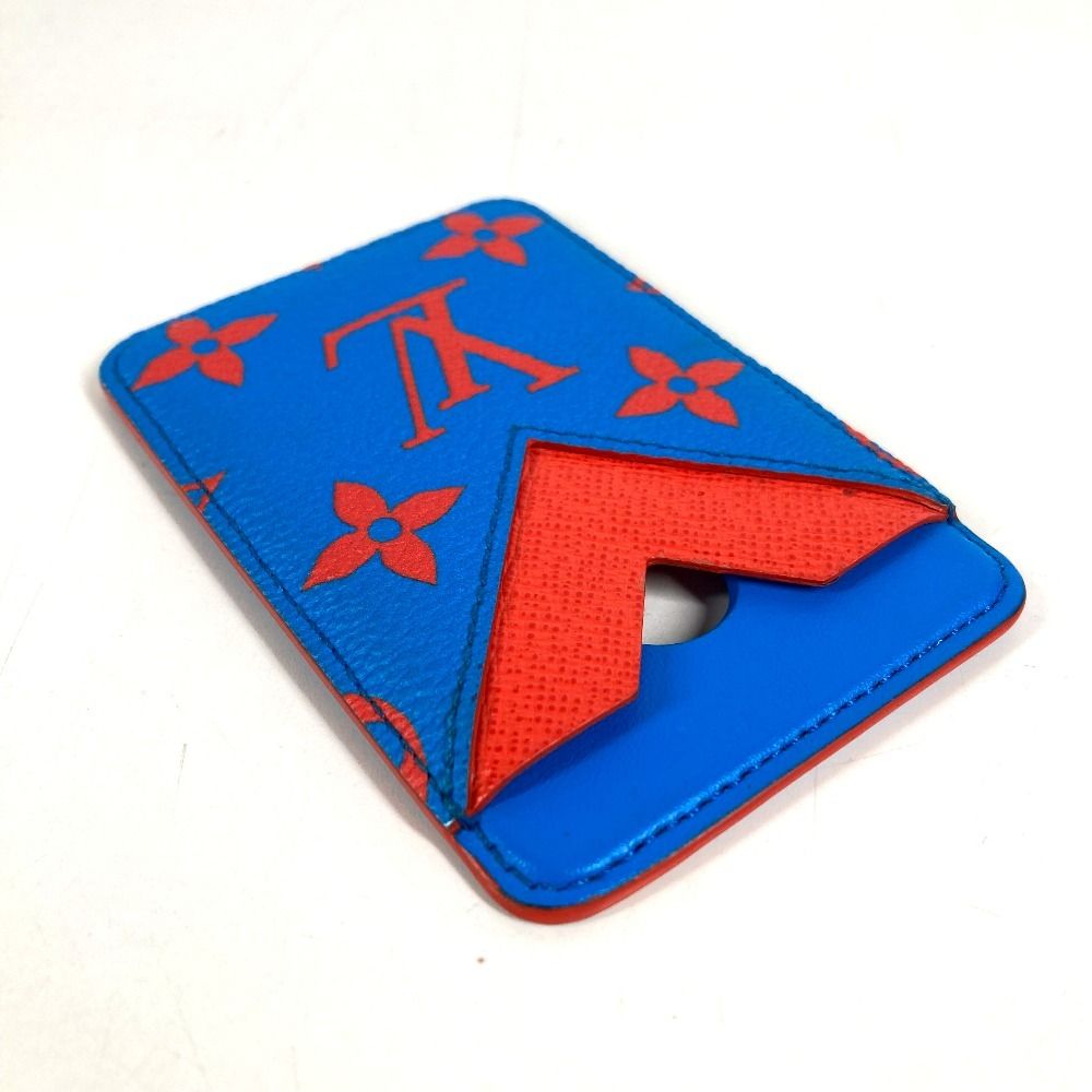 Louis Vuitton Card Case Magnet Monogram Glow Canvas Blue — view 5