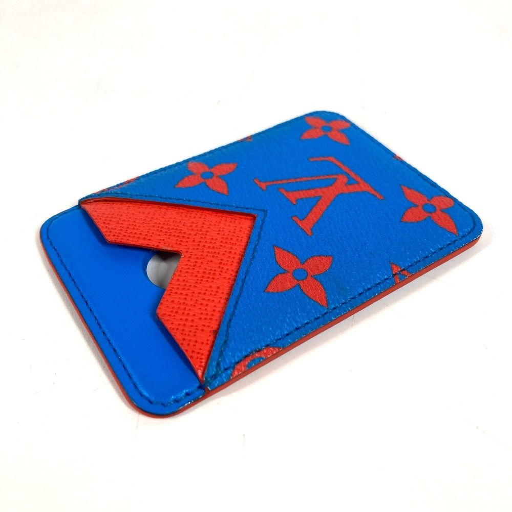 Louis Vuitton Card Case Magnet Monogram Glow Canvas Blue — view 6