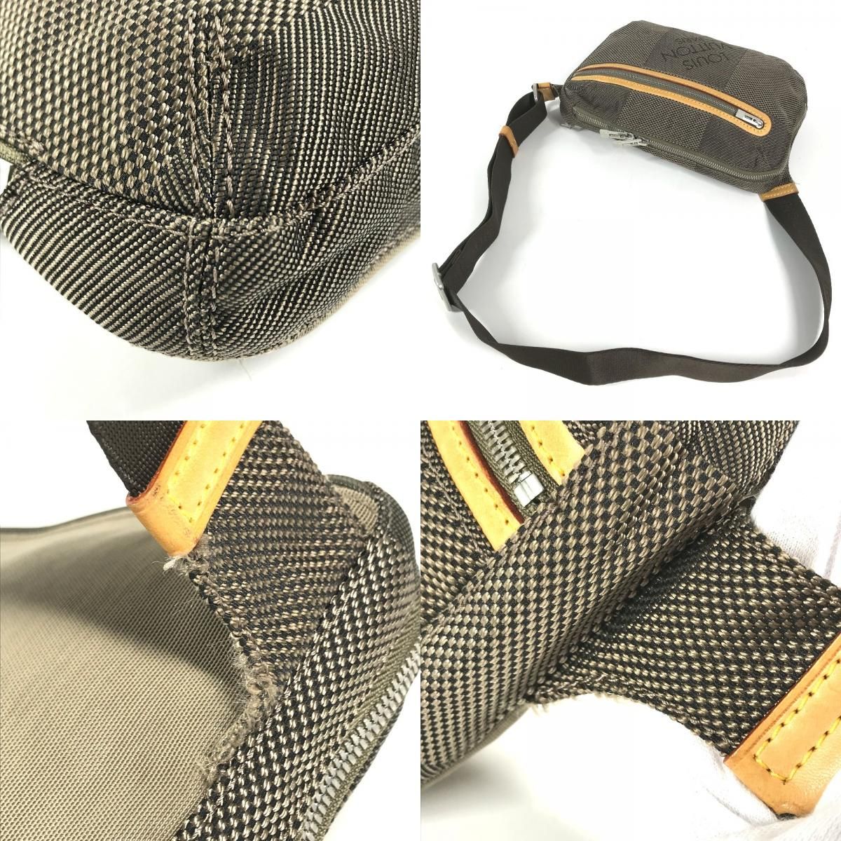 Louis Vuitton Belt Bag Arche Damier Geant Canvas Khaki — view 7