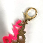 Louis Vuitton Key Holder Bijou Sac Graffiti Metal Pink — view 5