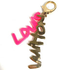 Louis Vuitton Key Holder Bijou Sac Graffiti Metal Pink