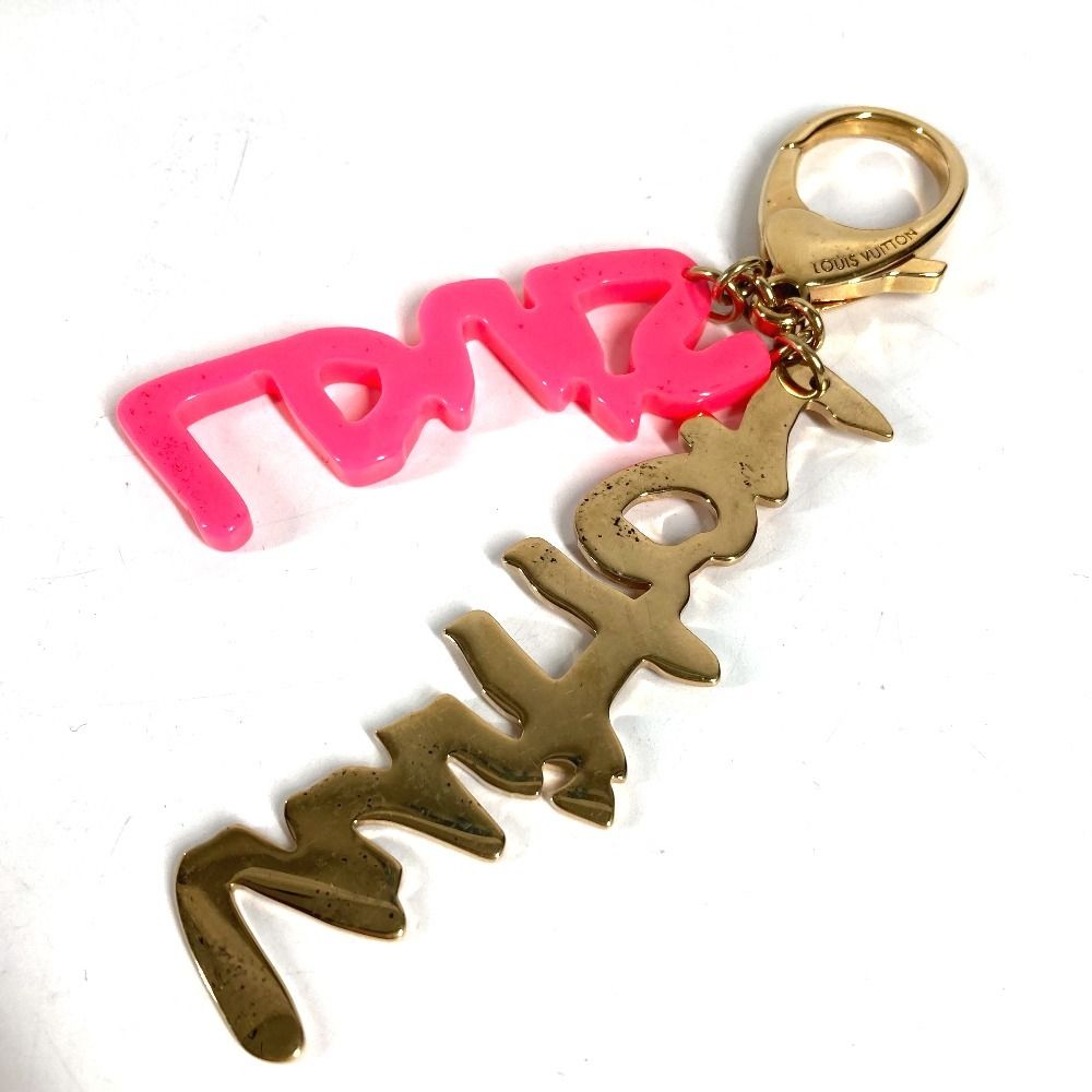 Louis Vuitton Key Holder Bijou Sac Graffiti Metal Pink — view 2