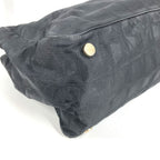 Chanel Tote Bag New Travel Line MM CC Logo Leather Nylon Black — view 4