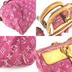 Louis Vuitton Handbag Neo Speedy Monogram Denim Canvas Pink — view 7
