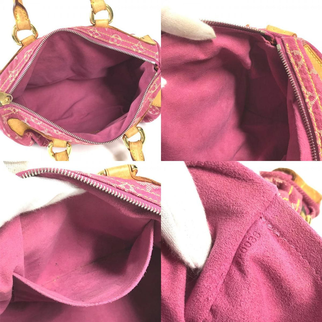 Louis Vuitton Handbag Neo Speedy Monogram Denim Canvas Pink — view 8