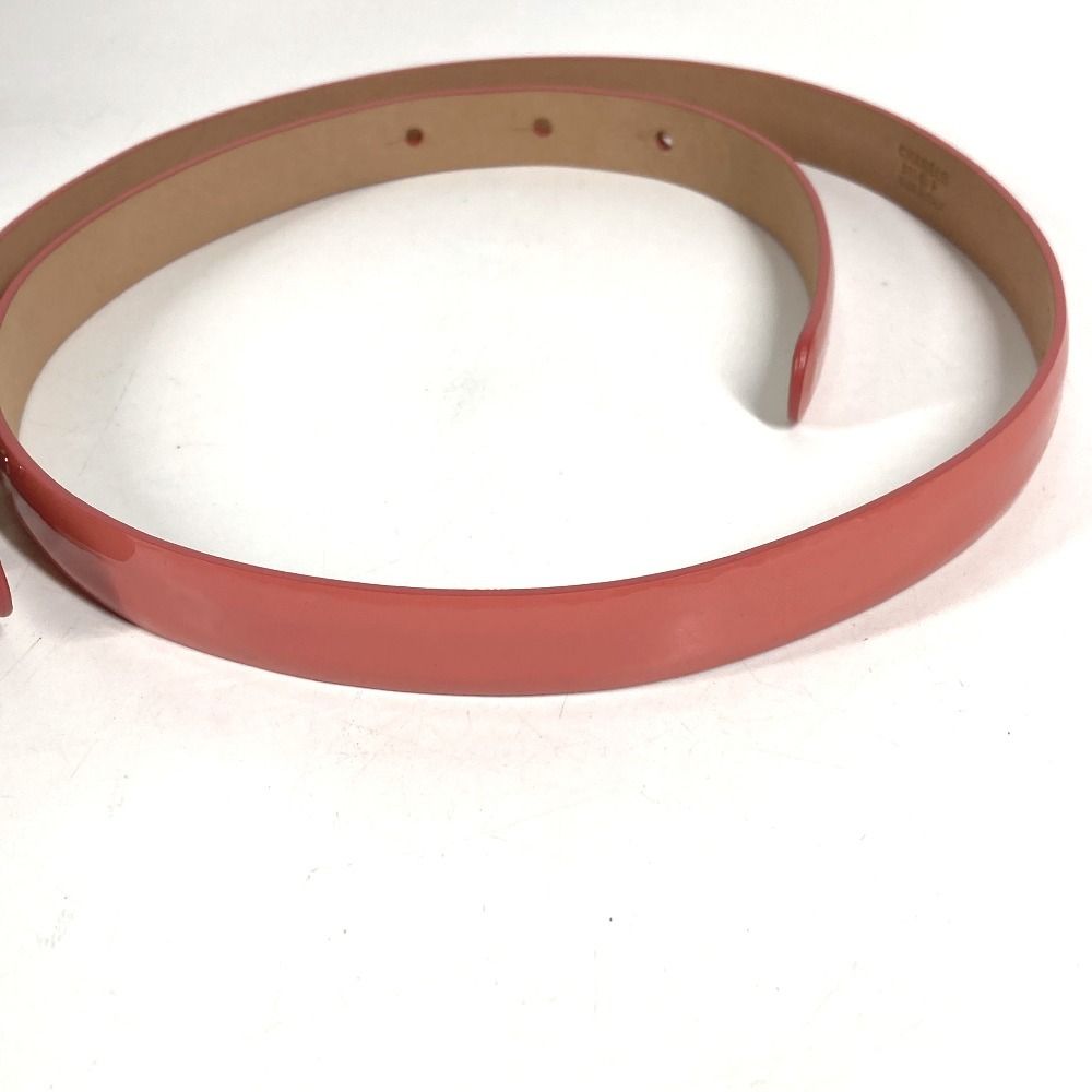 Chanel Belt CC Logo Patent Leather Pink — view 8