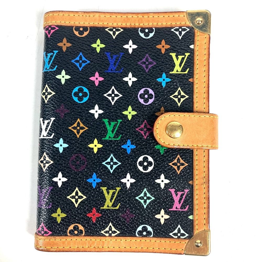Louis Vuitton Agenda Cover PM Monogram Multicolor Canvas Black