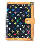 Louis Vuitton Agenda Cover PM Monogram Multicolor Canvas Black