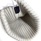 Louis Vuitton Knit Hat Beanie LV Birds LV Logo Wool Light Gray — view 7