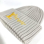 Louis Vuitton Knit Hat Beanie LV Birds LV Logo Wool Light Gray — view 2