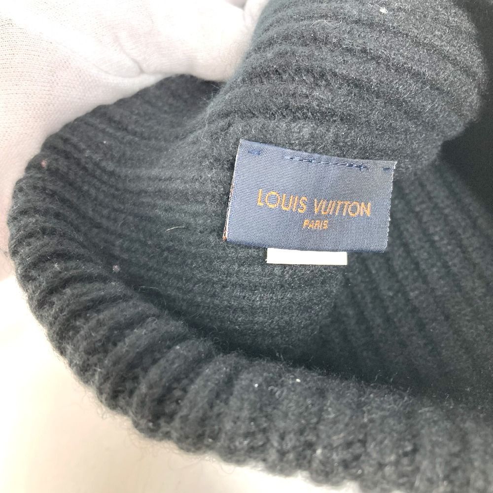 Louis Vuitton Knit Hat Bonnet LV Ahead Cashmere Black — view 8