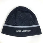 Louis Vuitton Knit Hat Beanie My Monogram Eclipse Wool Black