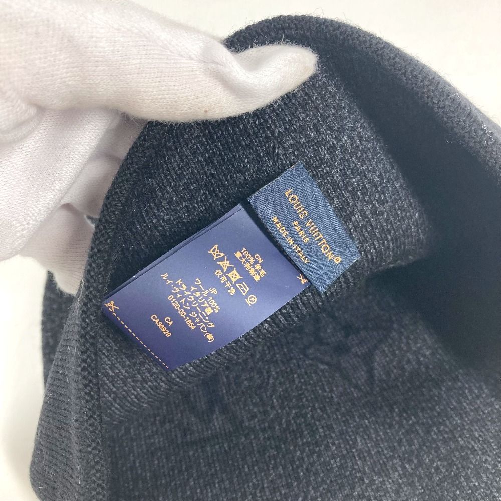 Louis Vuitton Knit Hat Beanie My Monogram Eclipse Wool Black — view 7