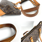 Louis Vuitton Shoulder Bag Cabas Piano Monogram Canvas Brown — view 7