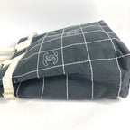 Chanel Shoulder Bag CC Logo Canvas Gray — view 3