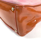 Chanel Shoulder Bag CC Logo Camellia Suede Pink — view 6