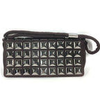 Chanel Shoulder Bag CC Logo Ice Cube Knit Brown