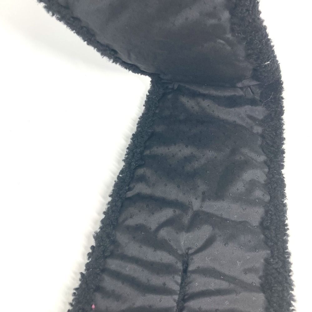 Louis Vuitton Scarf Echarpe Shearling Teddy Monogram Black — view 8